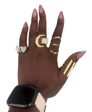 4 brass rings, brass rings, rings, brass, Jewerly