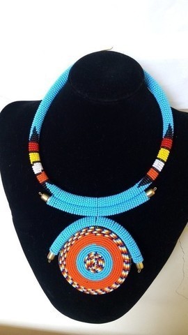African beaded necklace, Masai beaded necklace, Christmas gift for mom, Tribal necklace