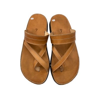 Sandale en cuir véritable haute qualité fait main mode femme
