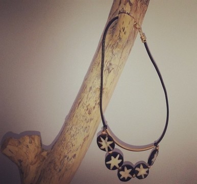 Batik Bone Necklace | Sterling Silver 925
