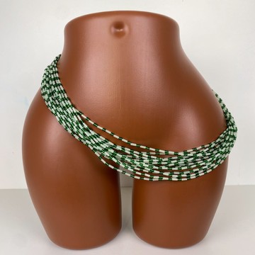 Bayas Lumineux vert , perle de taille fluorescente , perle de hanche lumière , bine bine