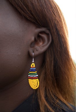 "THIATE JAUNE" earrings