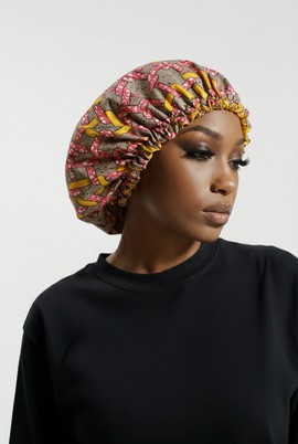 Reversible silk beanie / satin nightcap / hair accessories for women