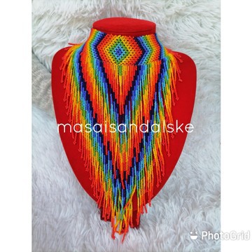 Maasai wedding necklace , African jewelry , Tribal Beaded necklace , Women necklace