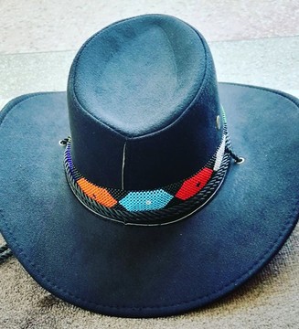 Chapeau de cowboy, chapeau de cowboy perlé