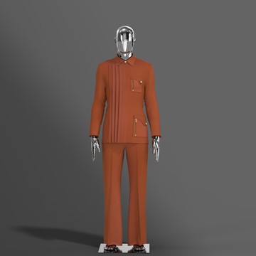 ORANGE WRAP SAFARI SUIT.......BEST SELLER