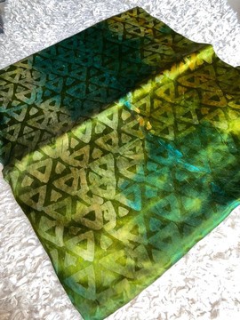 4 Yards Adire Silk Fabric, Nigeria Tribal Dashiki, Nigerian Wedding Dress, Adire Tie Dye Fabric