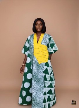 Omotola Maxi Batik Kaftan