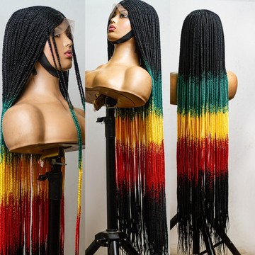 Jamaican colour cornrows