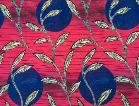 fluid African wax fabric silk fabric Pattern: wedding flower