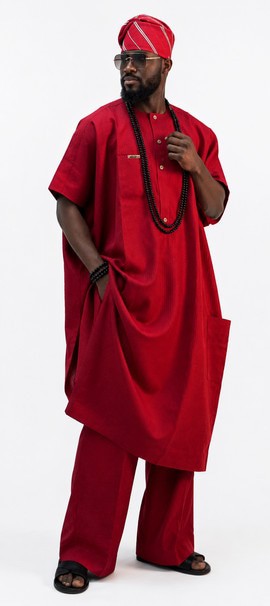 Off red Men's dashiki