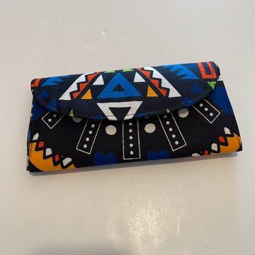 Handmade Tribal Print Multicolor Cotton Clutch Wallet