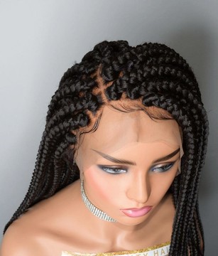 Labake medium box braids with frontal lace