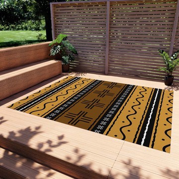 Outdoor Colorful Rugs Tribal Afro Print Carpet (LARGER SIZES AVAILABLE)
