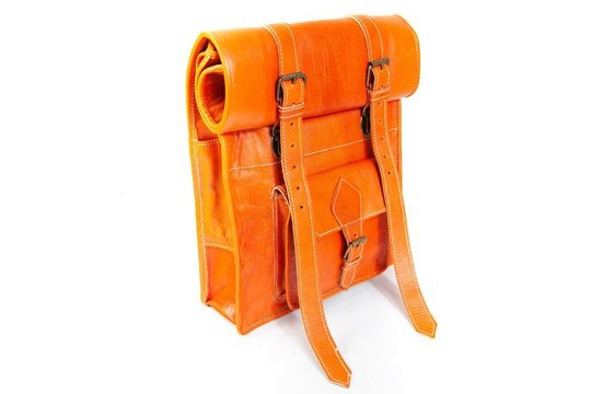 Very good quality handmade original real leather backpack