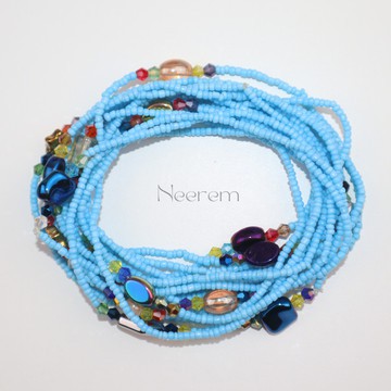 Bayas vert en Crystal fine, bine bine , perle de taille , collier de ventre