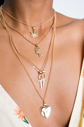 Jacinta  necklace gold