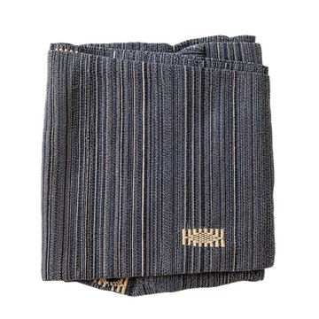 Authentique Faso Danfani – Tissu africain noir et crème tissé à la main