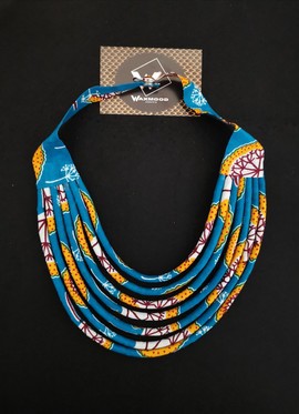 Masai inspired wax necklace!