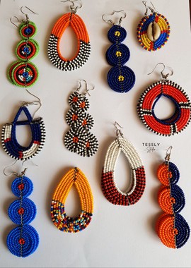 Maasai Beaded Earrings | African Jewelry