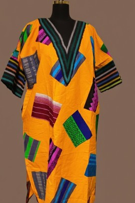 Vibrant Multi-Pattern Kaftan