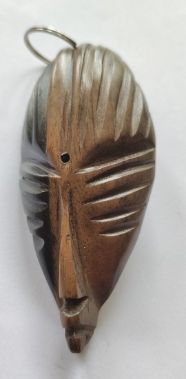 Décapsuleur en bois ébène masque africain - ouvre bouteille