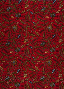 Tissu wax africain Ankara fabric imprimée wax motif: en rouge