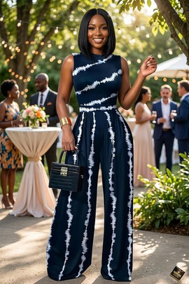 Ripple Wide-Leg Jumpsuit