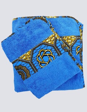 Lot de 2 Serviettes drap de bain neufs faits mains