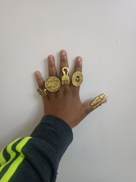 Brass rings, African brass rings, boho rings, statement rings,