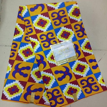 Tissu Kente Ankara Wax 016 100% coton (6 yards)