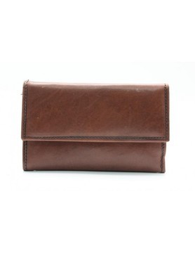 Brown real leather wallet