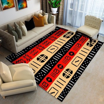 Bogolan African Print Carpet Rug (LARGER SIZES AVAILABLE)