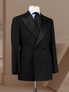 Costume croisé noir. Best-seller