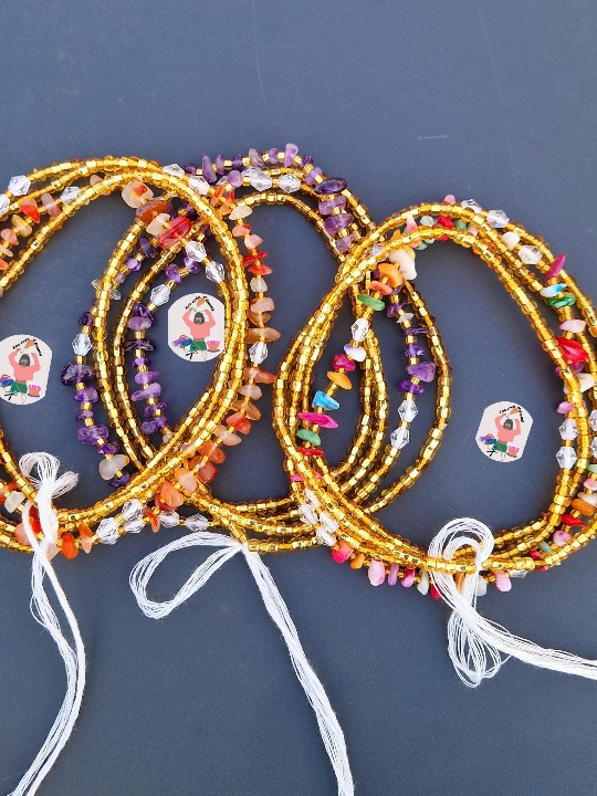 Baya Gold with Amethyst Stone