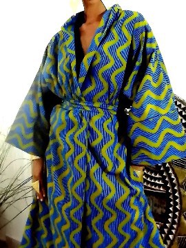 Afro Kimono coat by Ricoton