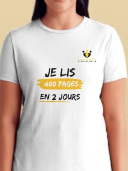 ESOA Exclusive tshirt “I read 400 pages in 2 days”