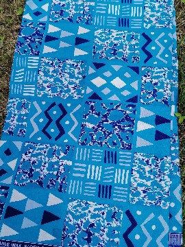 Tissus Wax 100 % coton 2 yards 1m80