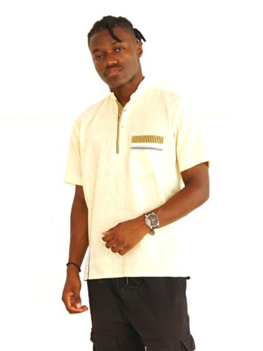 Traditional Unisex Yellow Berber Shirt