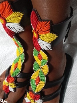 African Long Gladiator sandals