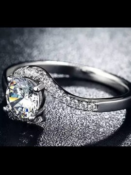 Super dainty White gift ring/ceremonial ring/traditional wear/promise