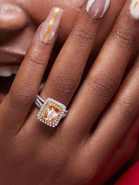 Cacana flower ring/Minimalistic  ring/set new fashion /white ring ring/engagement and wedding ring