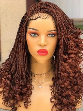 African braid hairstyle braided wig(13*4 frontal)