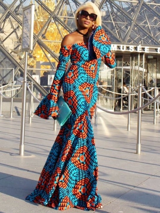 ADENSECRET ADUAH AFRICAN PRINT DRESS