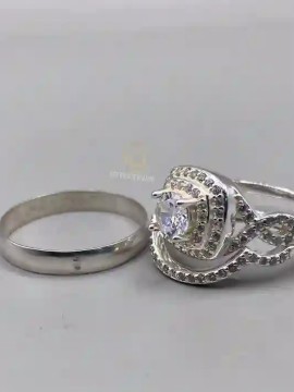 925silver rings for couple/heavy glitter preference ring/gift for her
