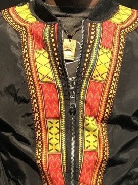 Men's Summer Bombers "Dashiki" black