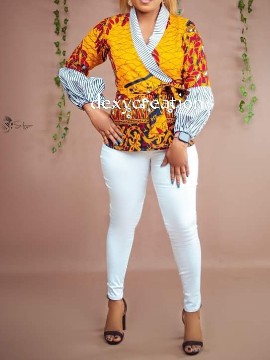 Wrapped ankra Top