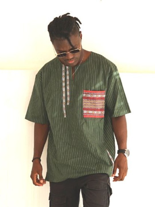 Traditional Unisex Green Berber Shirt