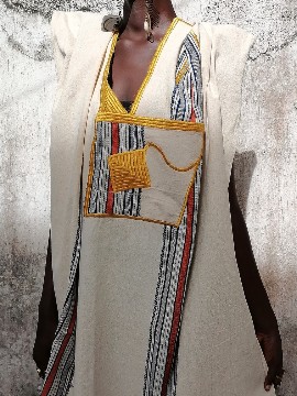 7 woven loincloth strips