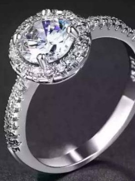 Vintage Sterling silver promise ring/engagement rinn/wedding ring